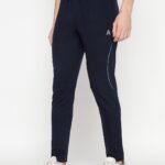 Blue hosiery slim track pants