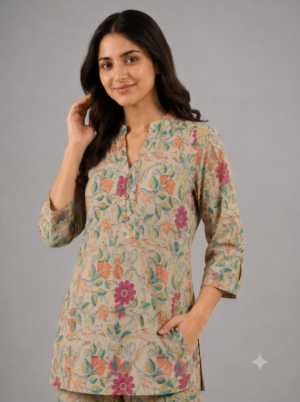 Foan Floral Printed Cord Set